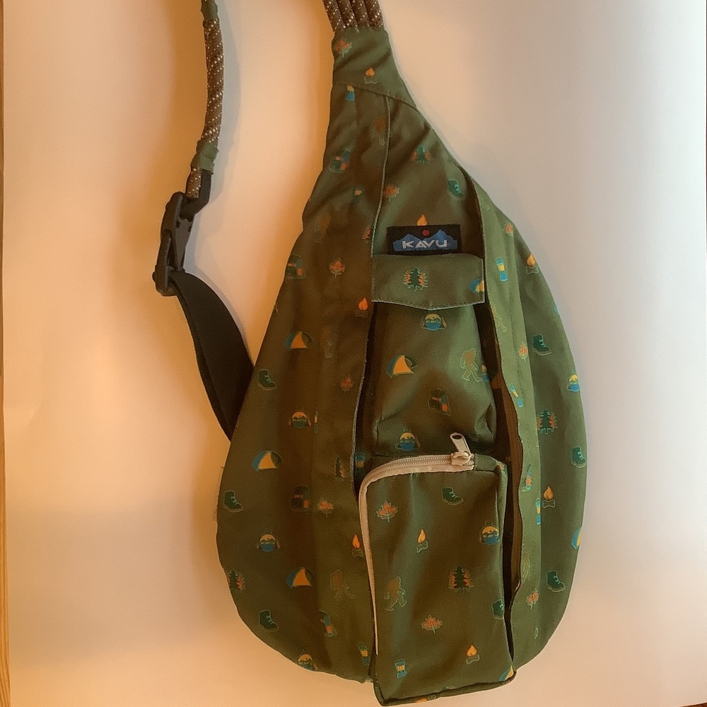 Kavu Wilderness Camp Sasquatch Rope Sling Bag REI Co-op Exclusive EUC